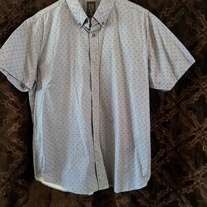 Men's Light Blue Casual Button Down Shirt